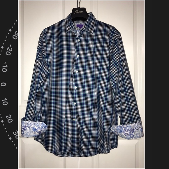 Robert Graham Shirt Mens Button Down Size L - Picture 8 of 8